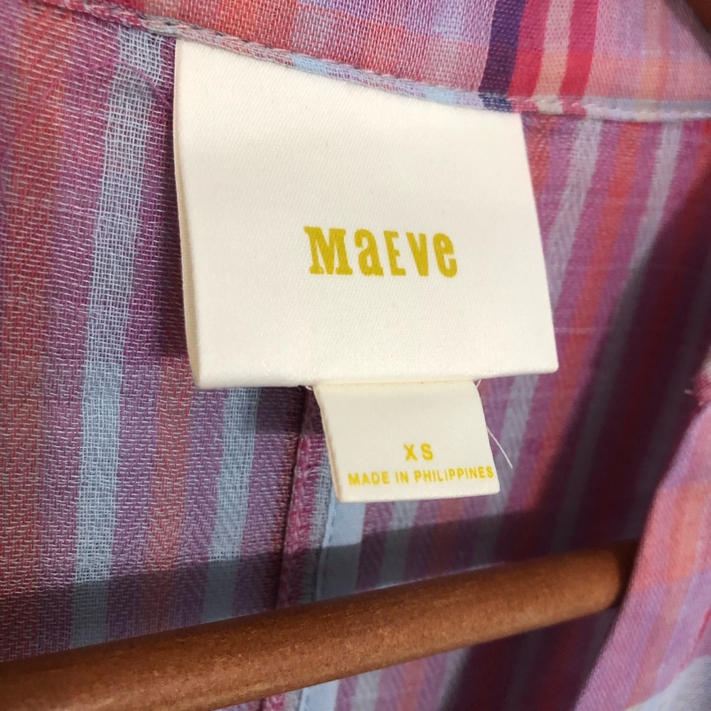 Anthro‎ Maeve Pippa Plaid Swing Popover Dress - Picture 3 of 7